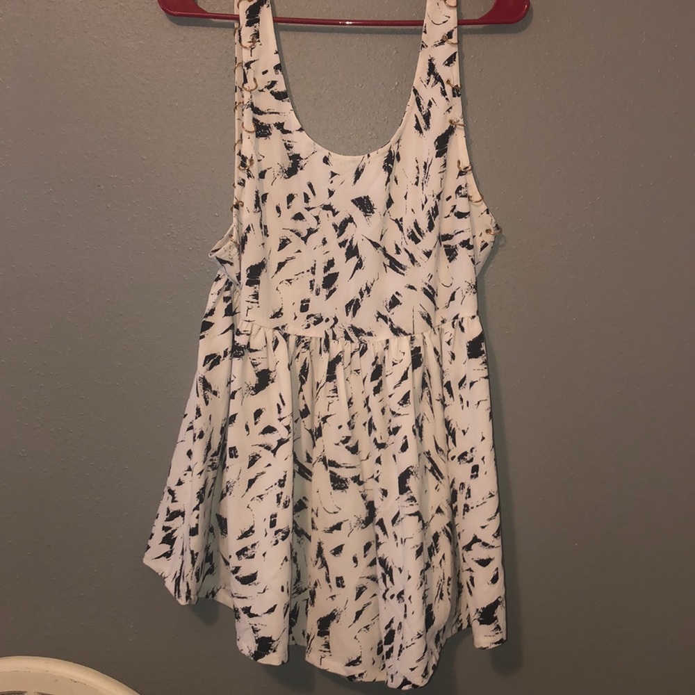 NWT marble patterned romper